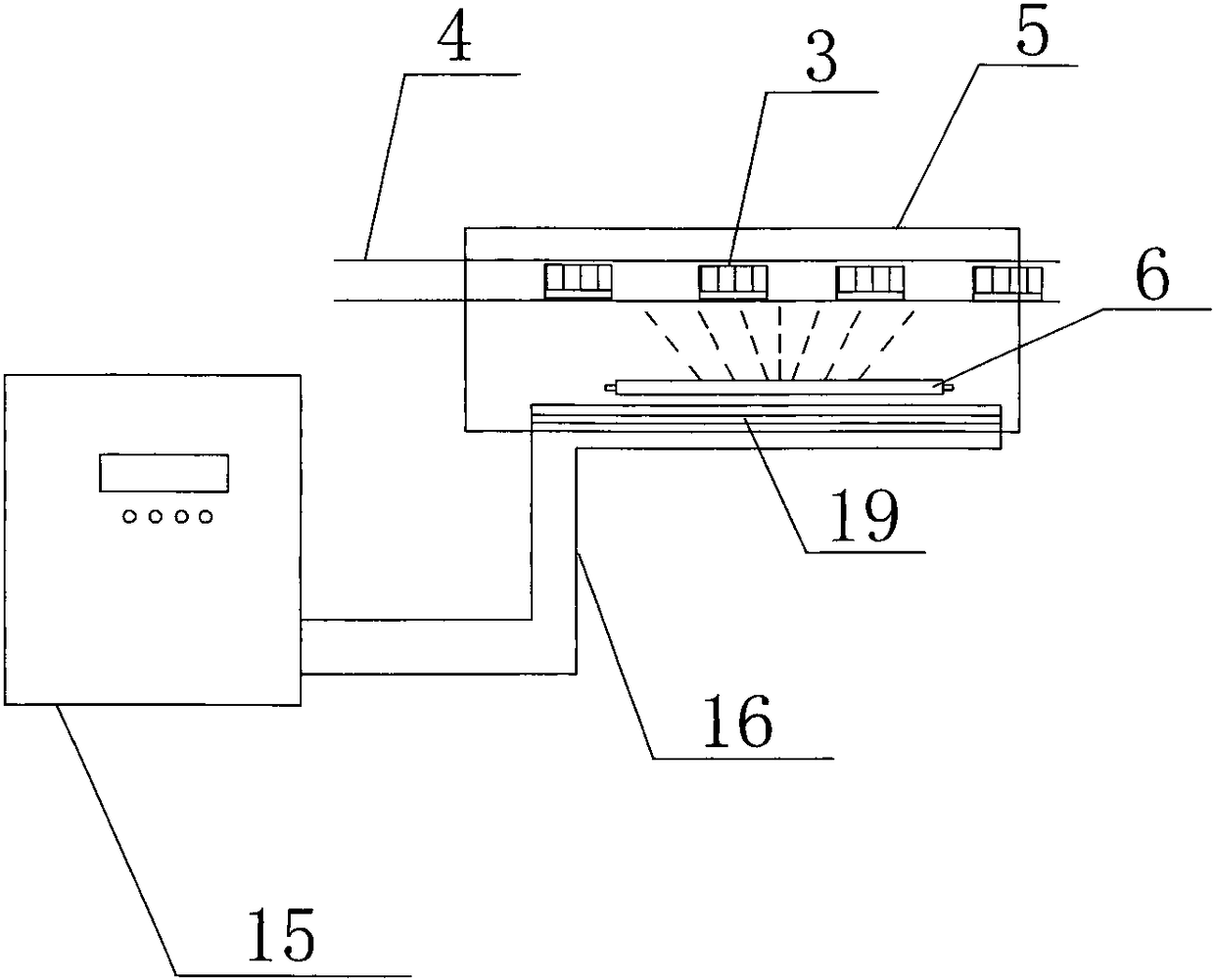 Method for sterilizing drinking water packing material by using pulse sterilization technology