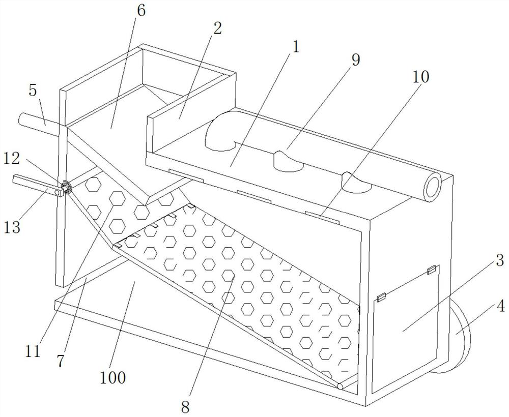 Transfer device for charcoal processing