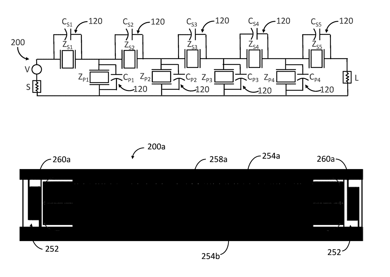 Acoustic wave filter with enhanced rejection