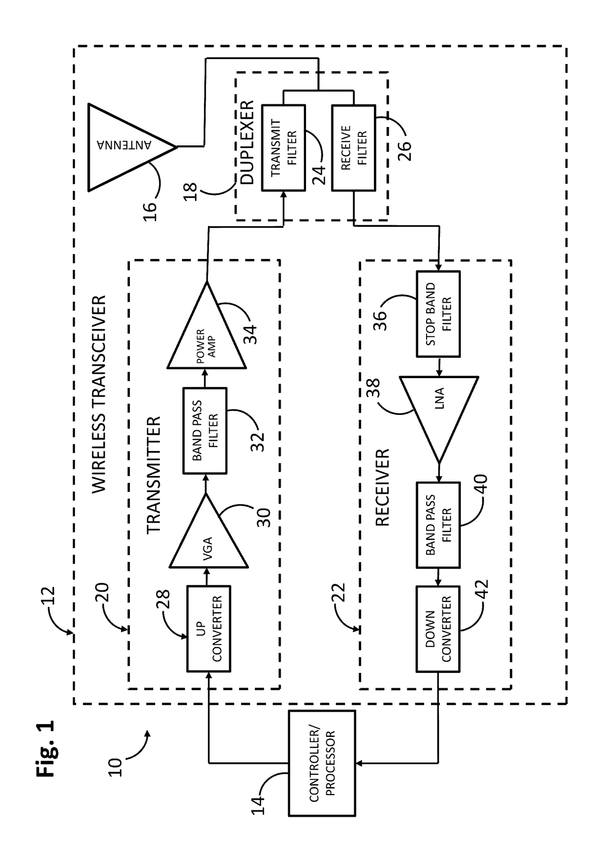 Acoustic wave filter with enhanced rejection