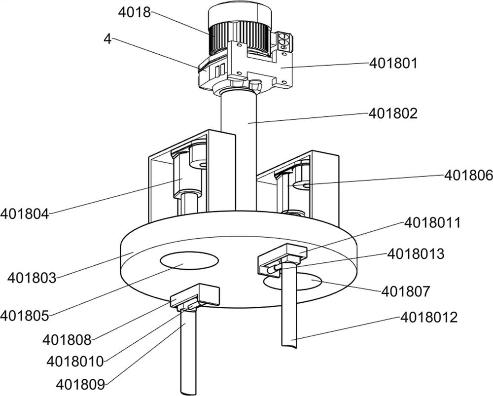 Pretreatment device for raw materials of fried stewed bitter gourd with pork