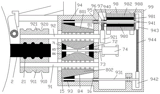 Cleaning and maintaining device with left and right limiting sensors and used for outdoor steel structural member