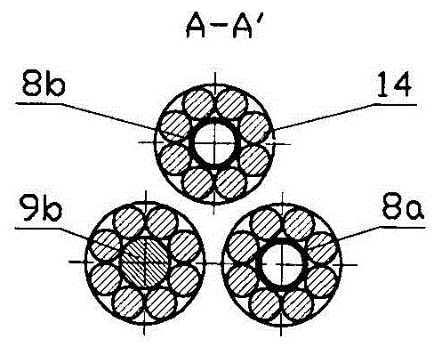 Mine grouting anchor cable supporting method