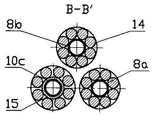 Mine grouting anchor cable supporting method