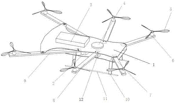 Takeoff and landing training platform for rotor unmanned plane