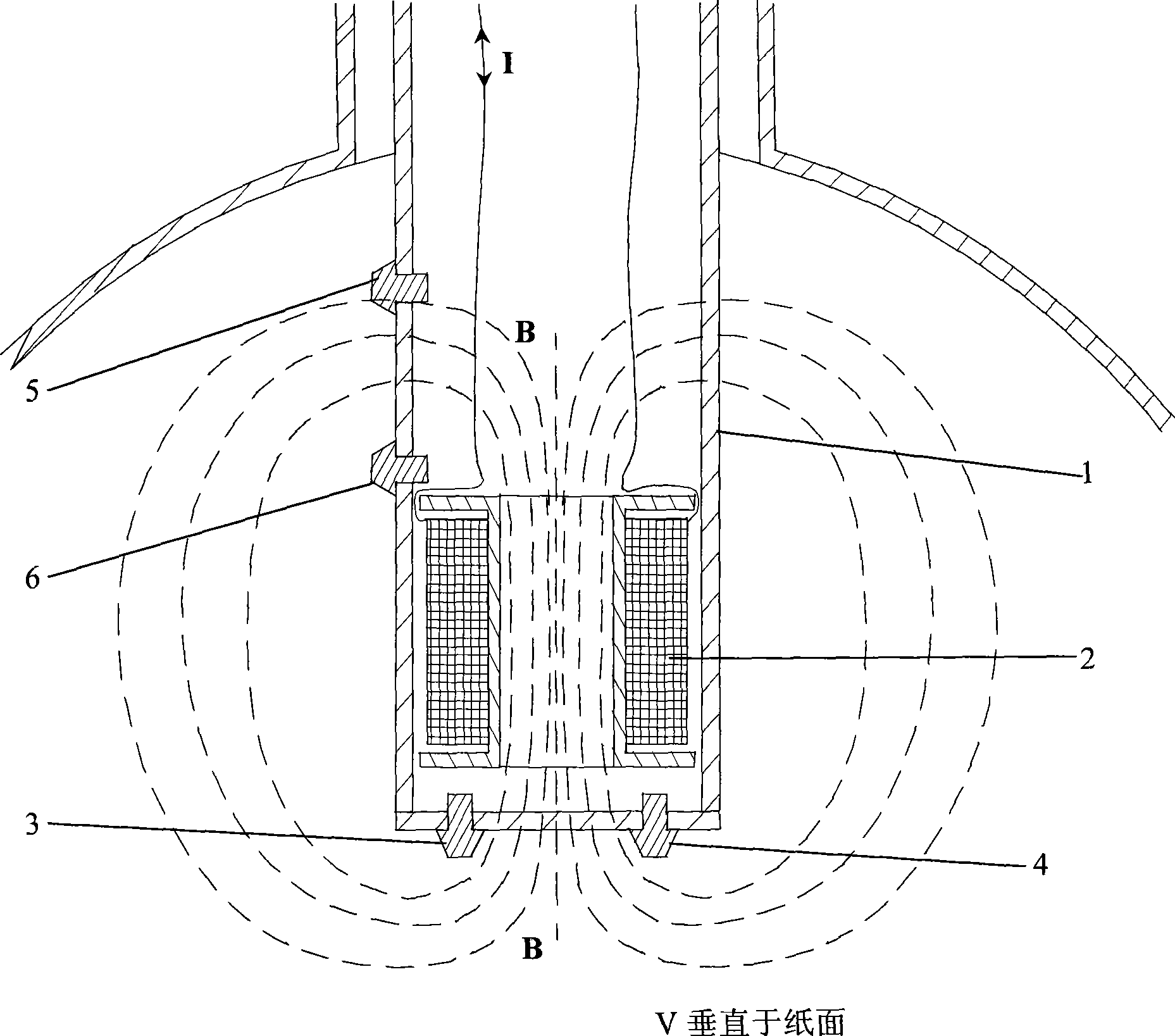 Multi-electrode insertion type electromagnetic flowmeter sensor