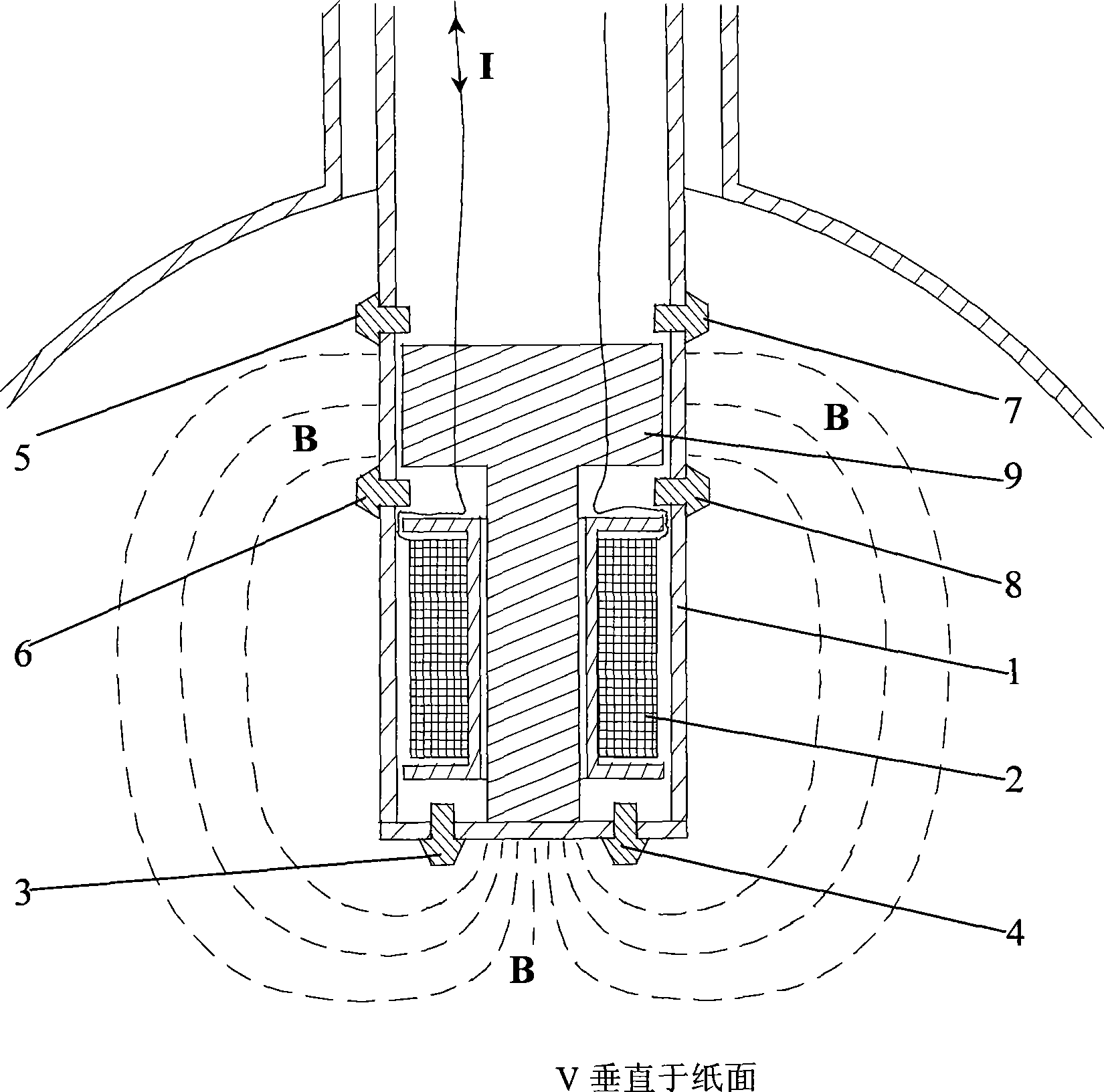 Multi-electrode insertion type electromagnetic flowmeter sensor