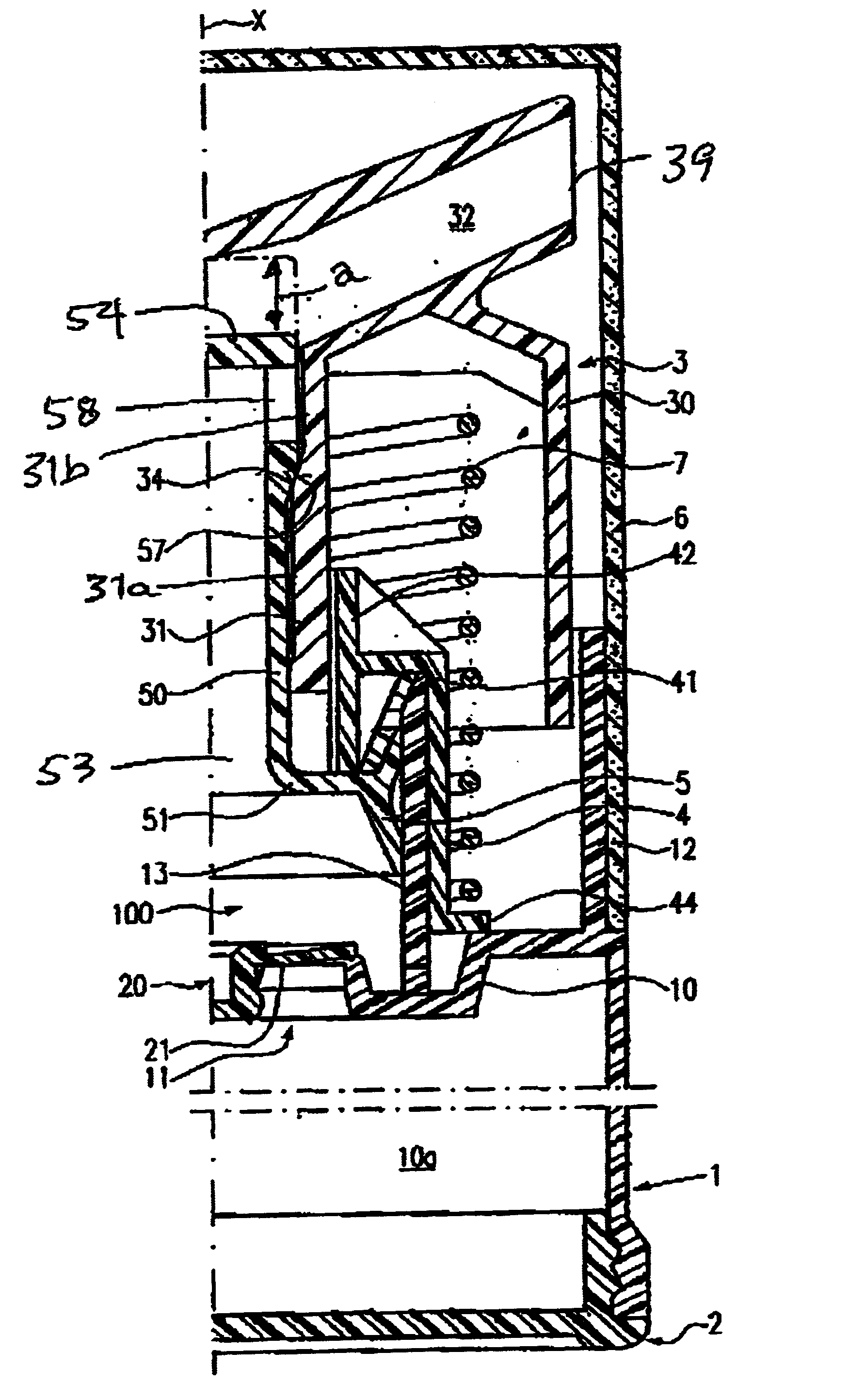 Dispenser for paste-like products