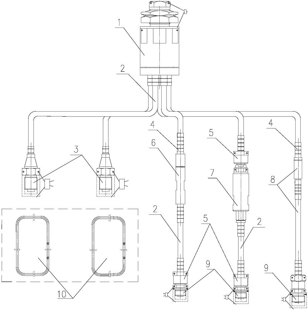 Hot working sequential controlled opening ignition spreading device