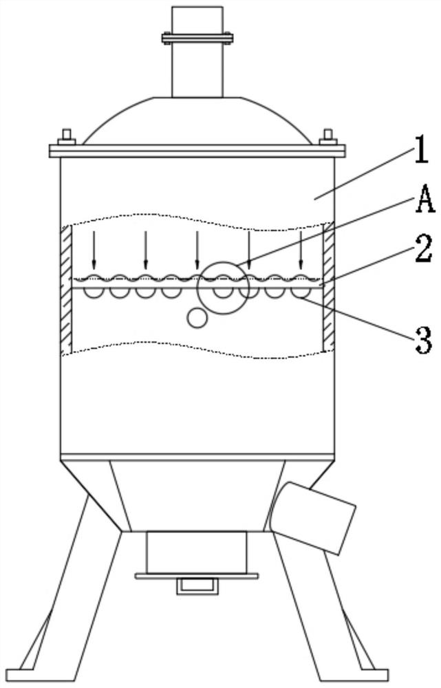 Failure self-desorption type textile wastewater treatment device