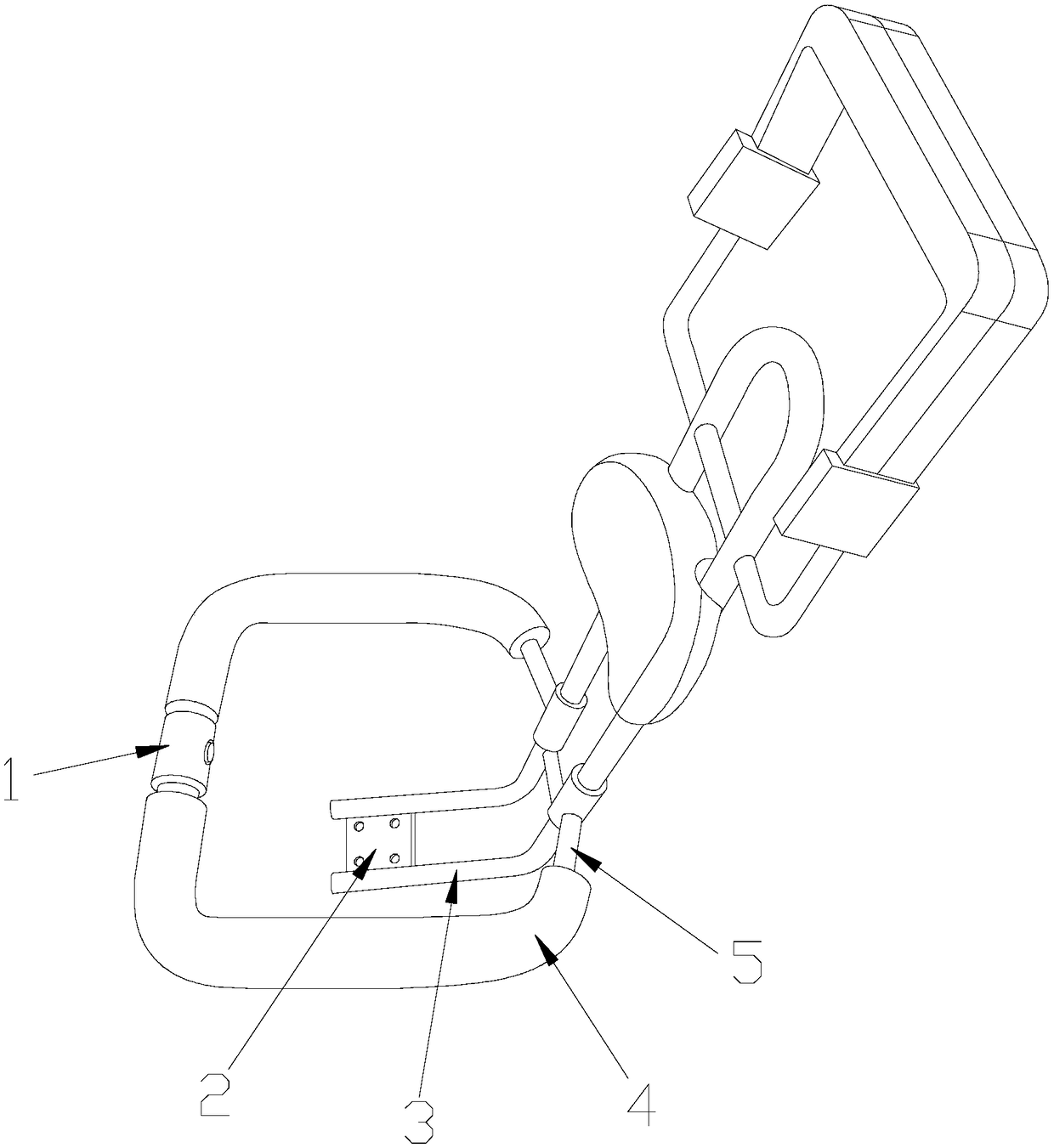 A safety guardrail device for a children's car