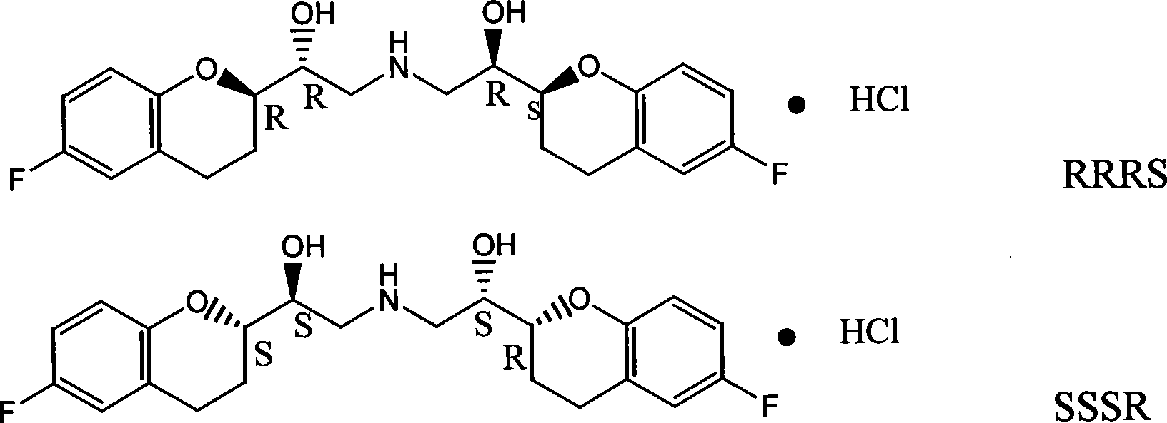 Method for preparing RRRS and SSSR type nebivolol intermediate mixture