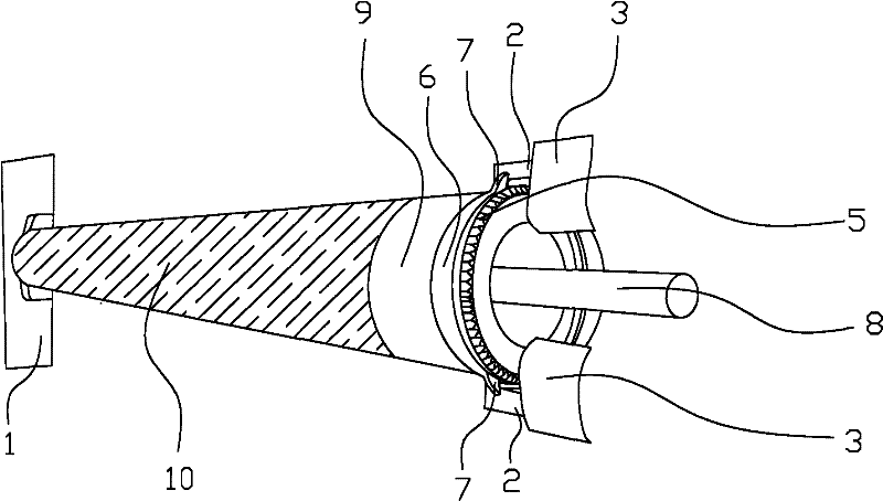 Roller printing and dyeing device