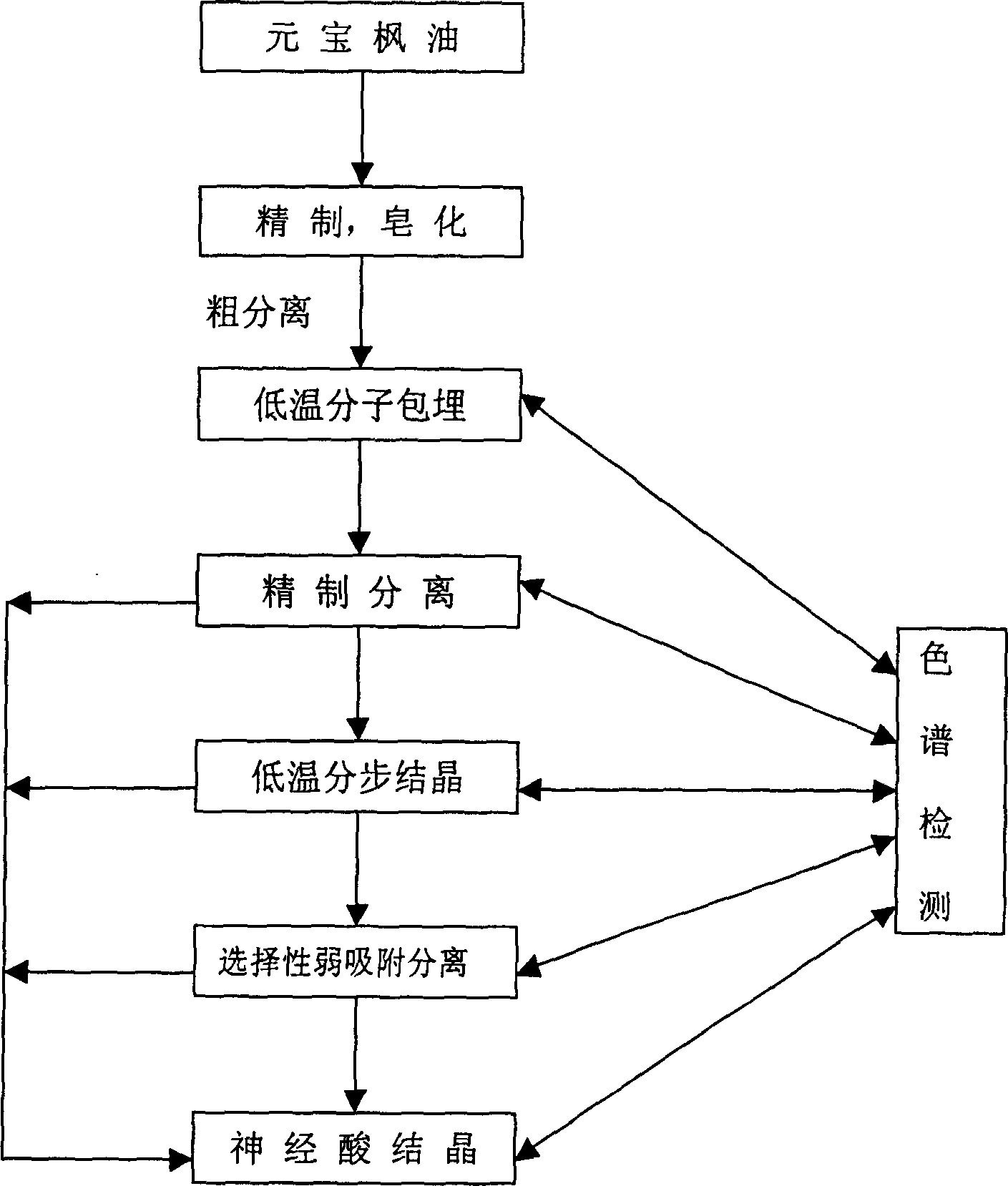 Method for extracting nervonic acid from acer truncatum buge oil