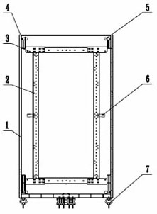 Integral side-draw machine cabinet