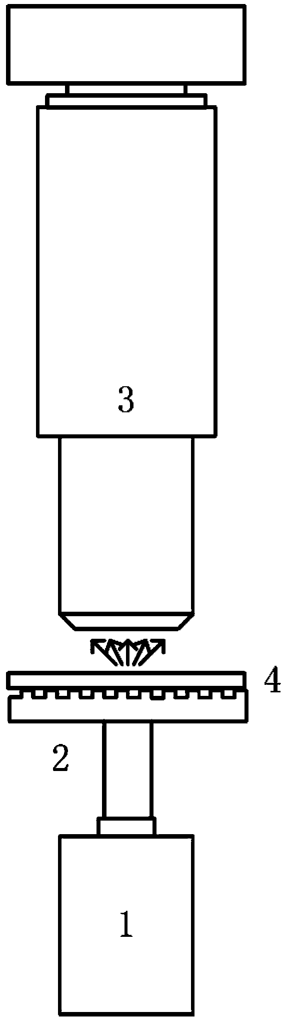 Frequency-shift super-resolution microscopic imaging method and device based on microstructure