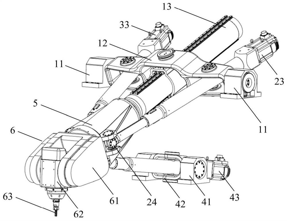 Error prediction and real-time compensation technology for five-degree-of-freedom hybrid robot