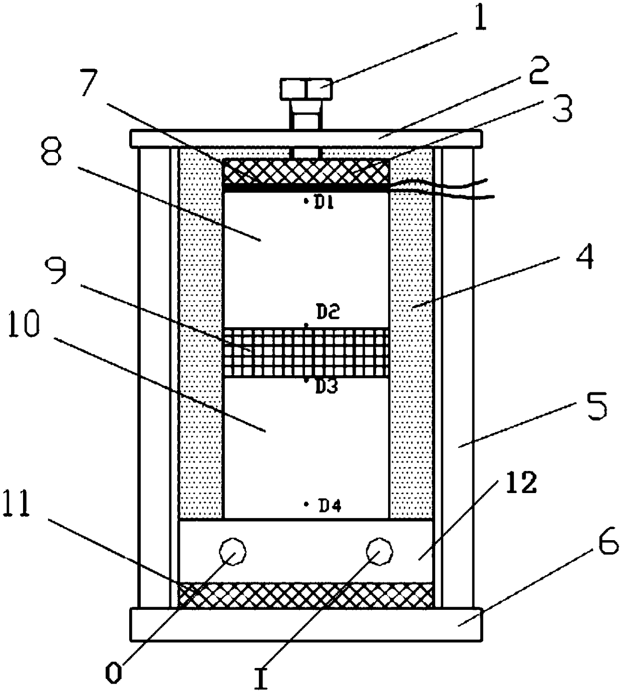 Heat conductivity testing device