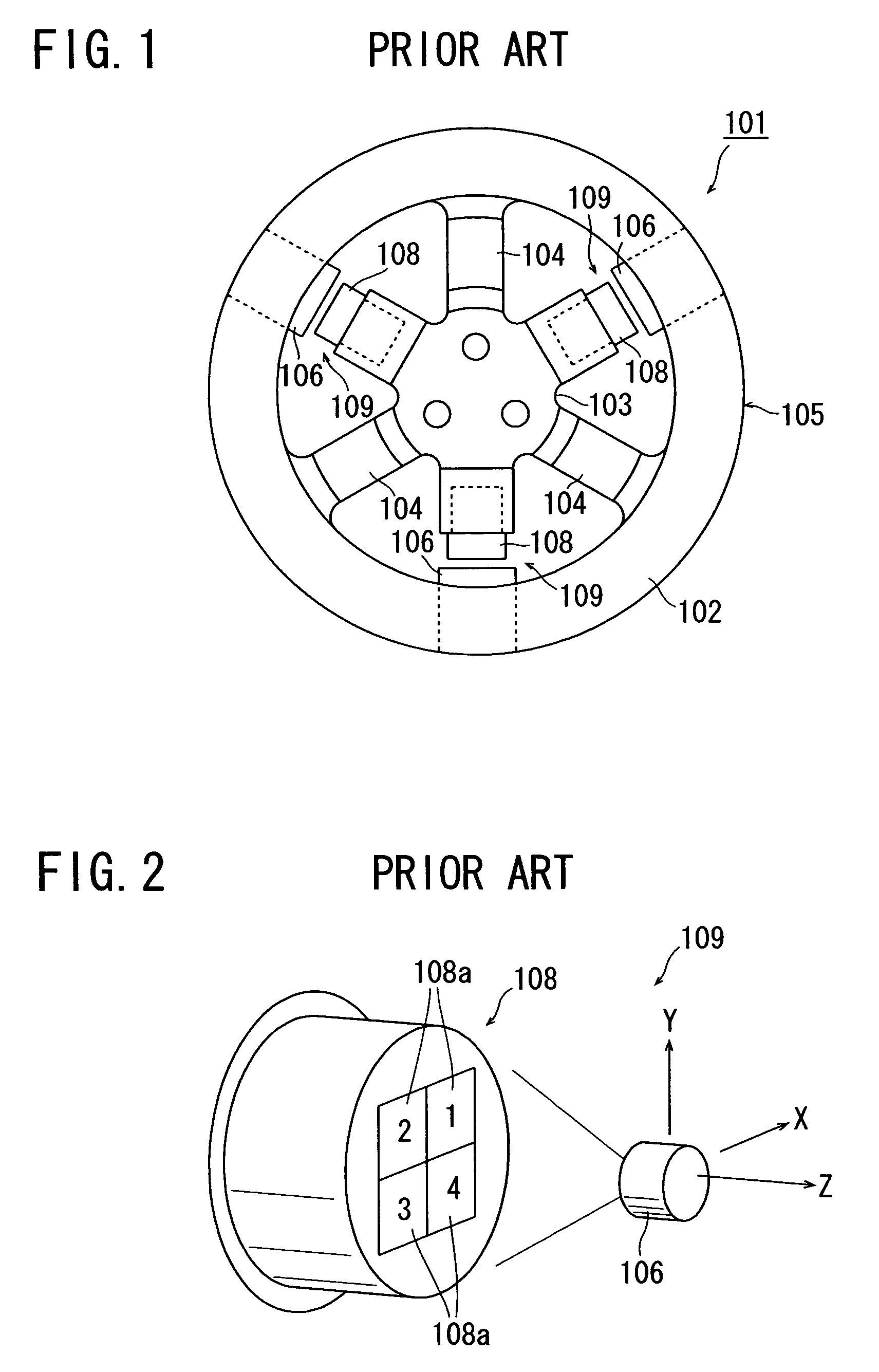 Optical displacement sensor using optical fiber, and external force detecting device