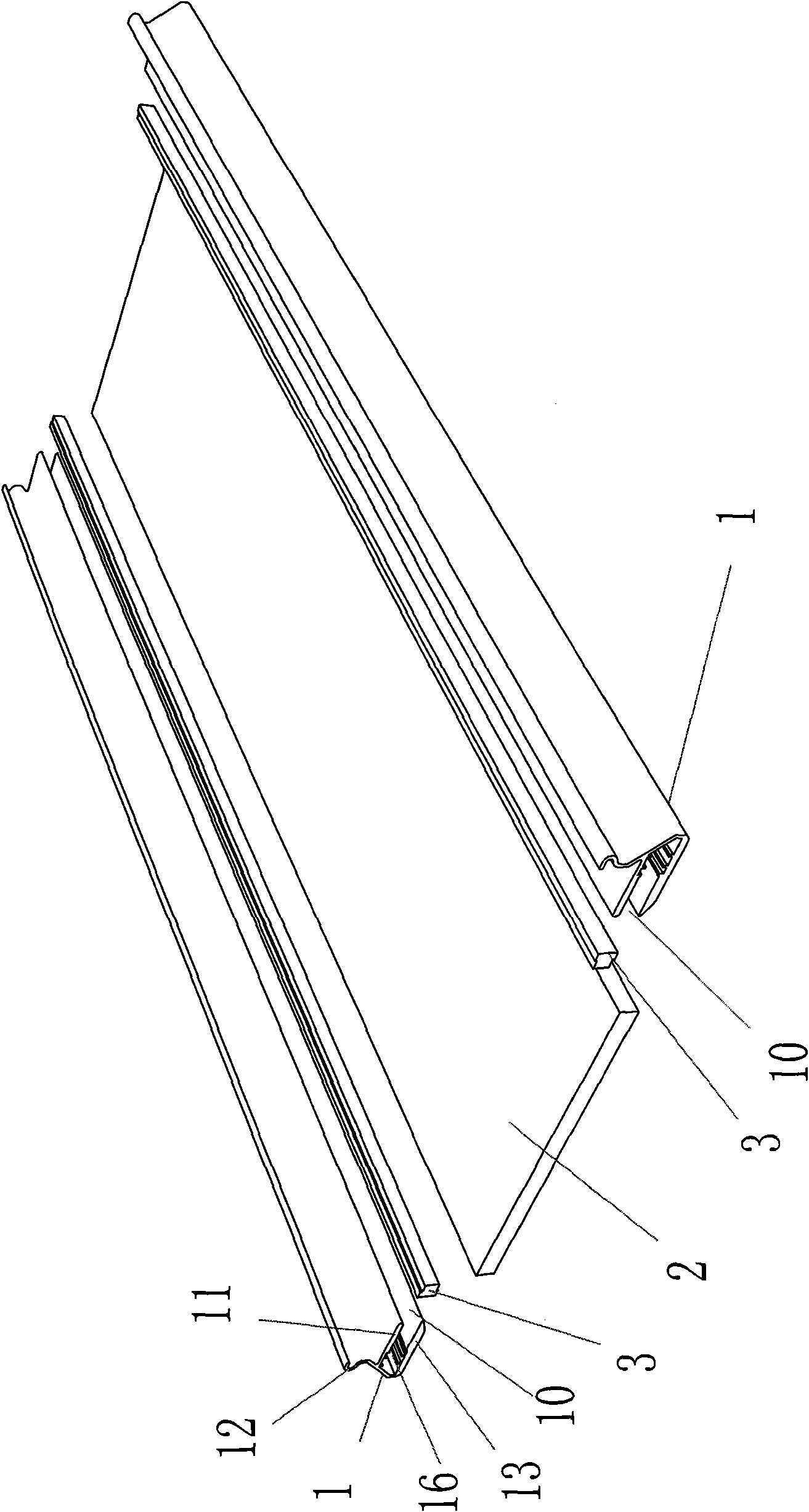 Strap light guide ceiling