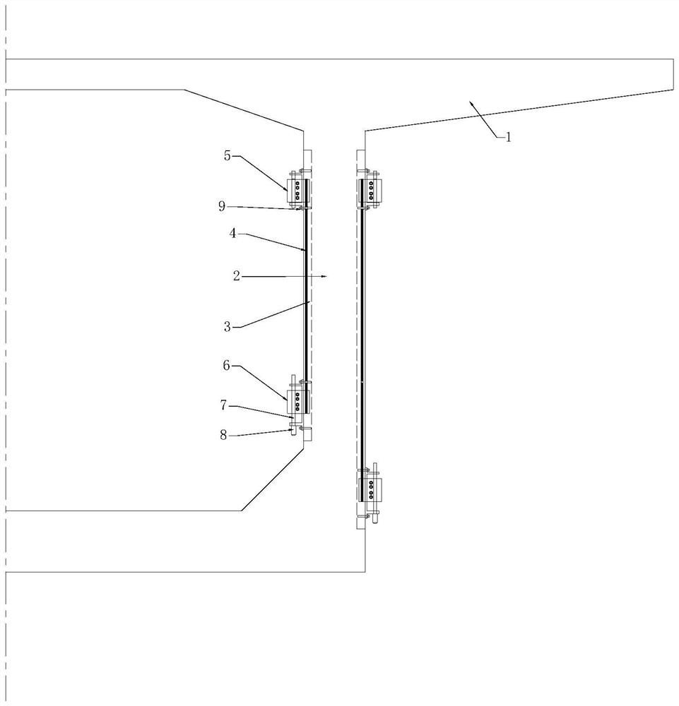 Compensation method for bridge vertical prestress loss based on surface embedding prestress slats