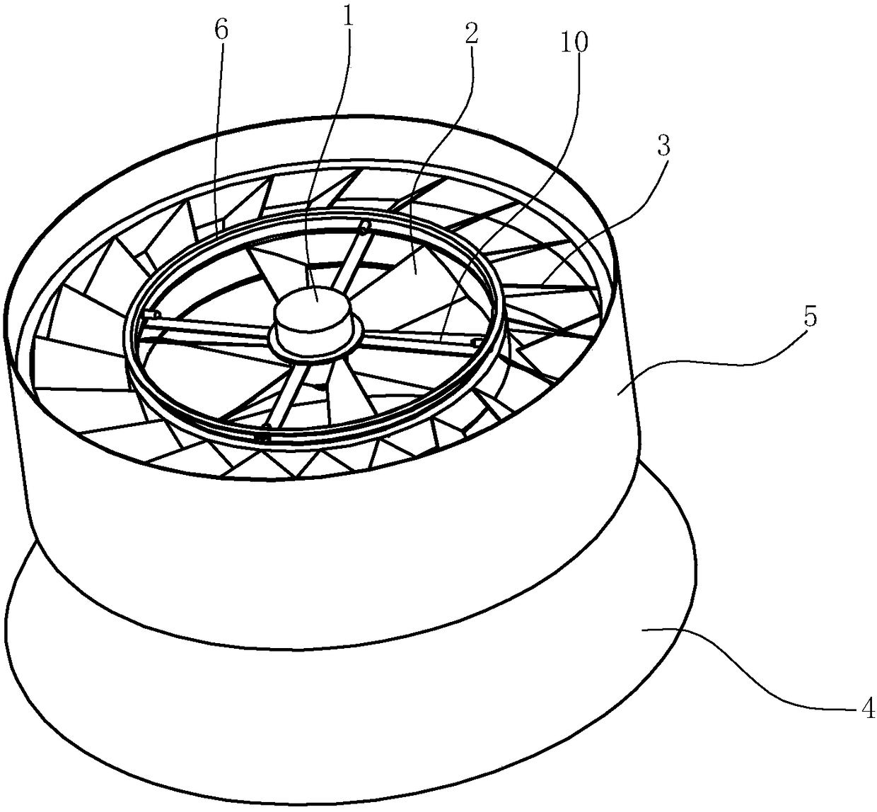 A fan structure capable of forming an artificial tornado and a range hood