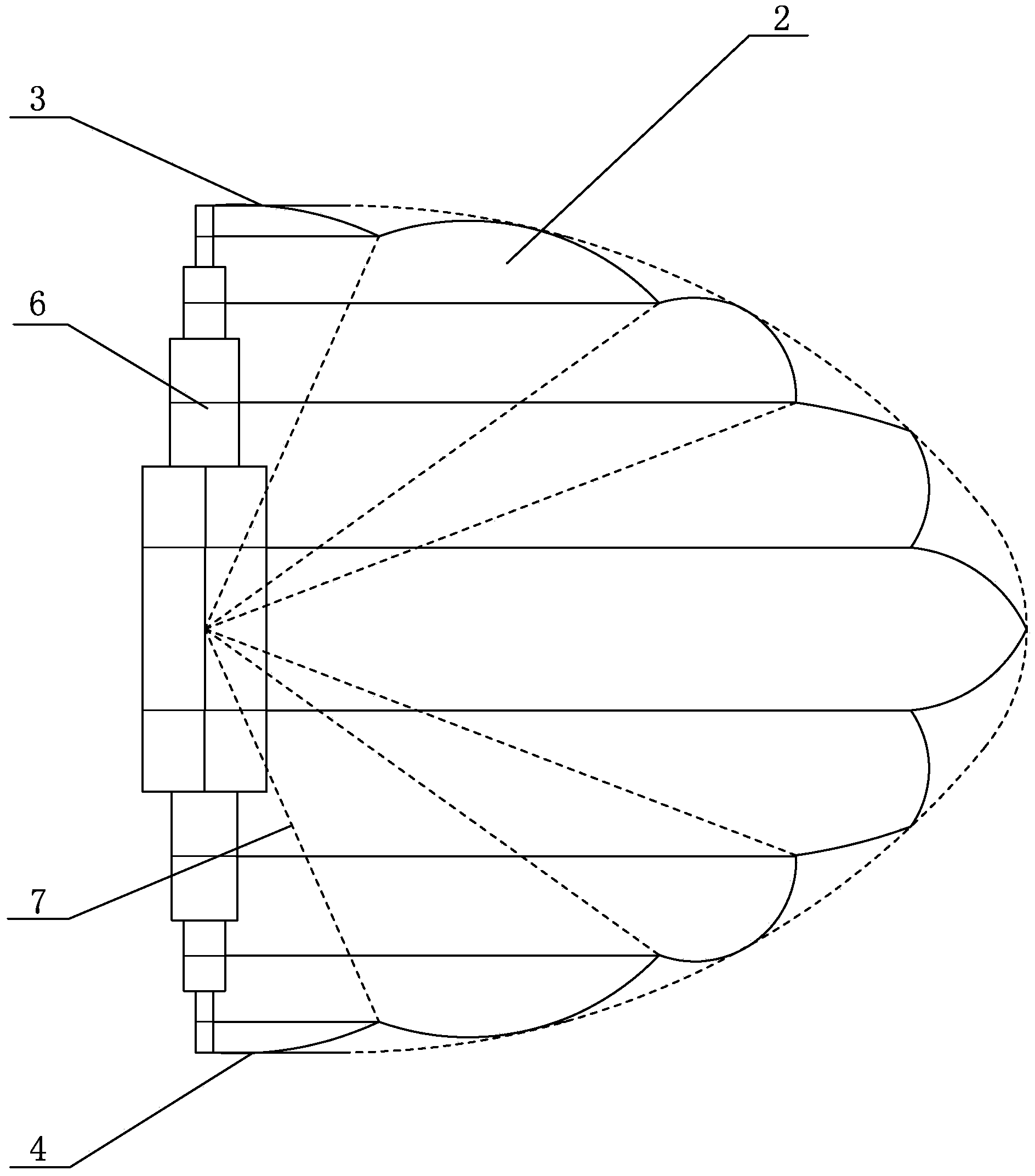 Variable diameter coordinated synchronous winding type variable configuration disc capsule structure and design method thereof