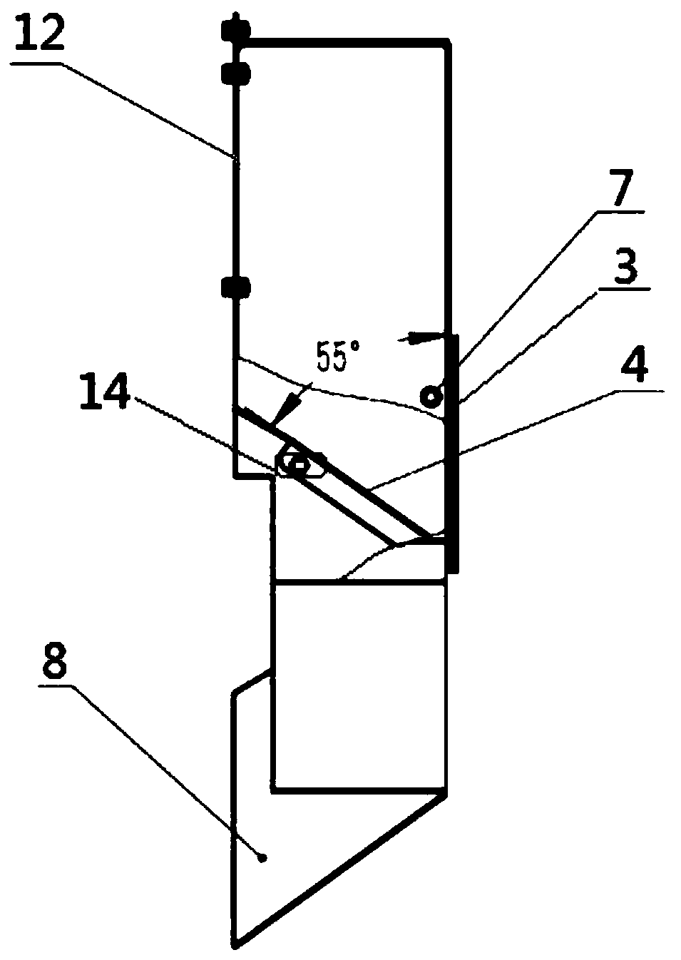 Guiding cover type granary with adjustable material paths