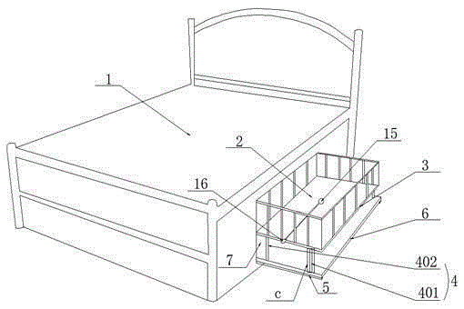 Bed-wetting alarming type mother and infant bed