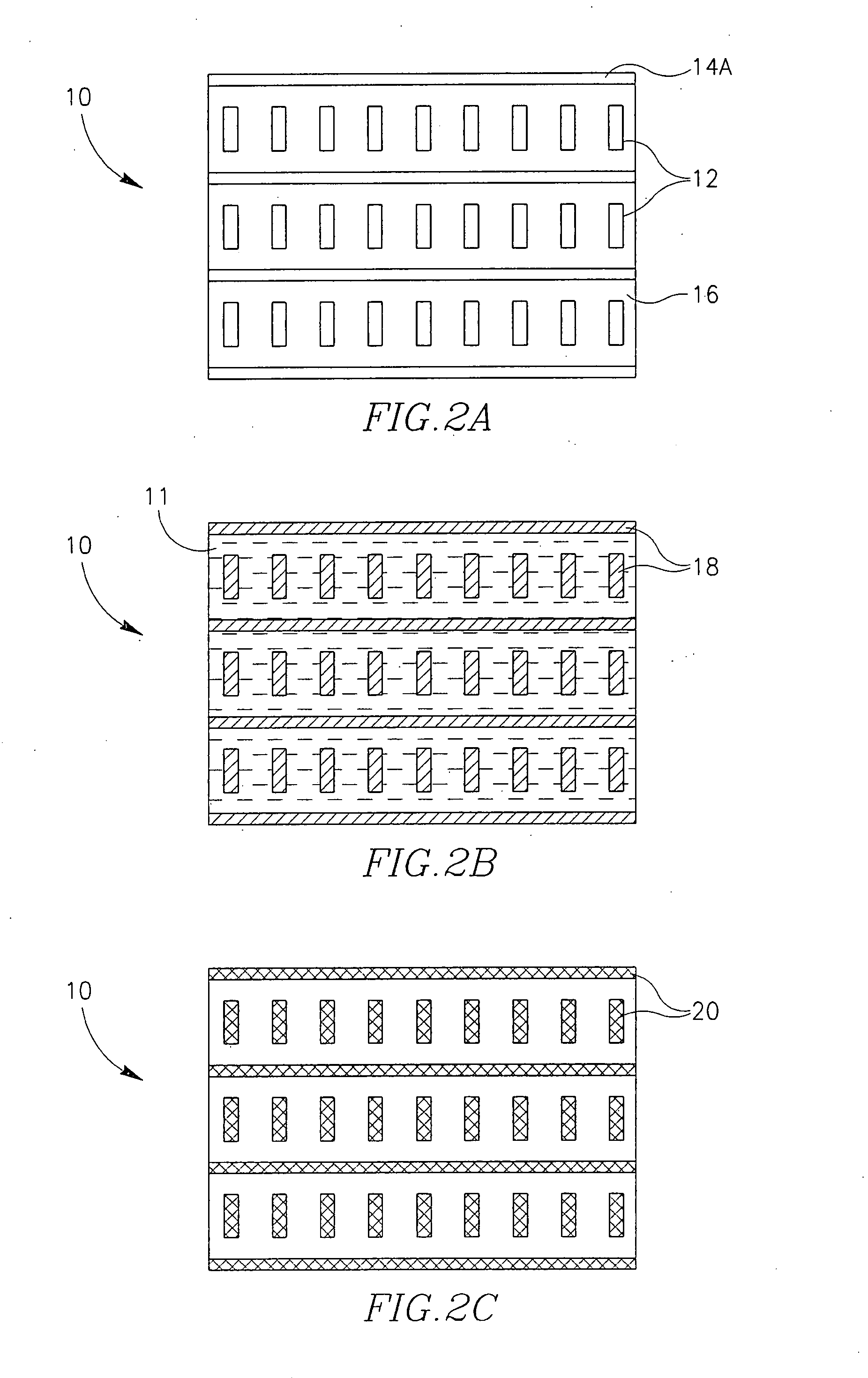 Patterns of conductive objects on a substrate and method of producing thereof