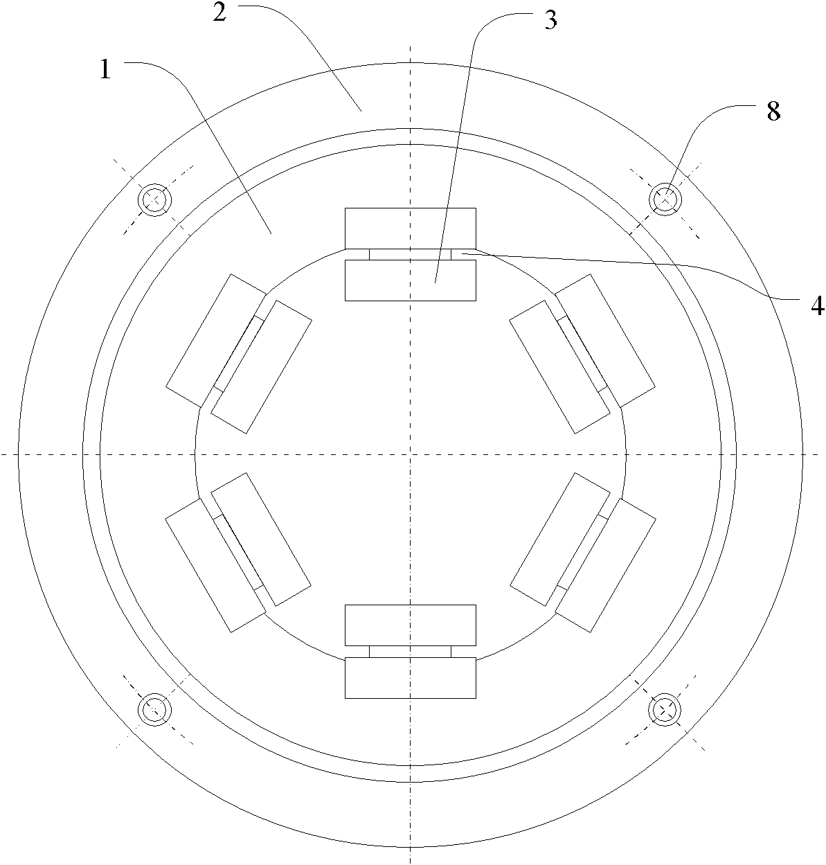 Switched reluctance motor with radial and transverse magnetic field characteristics