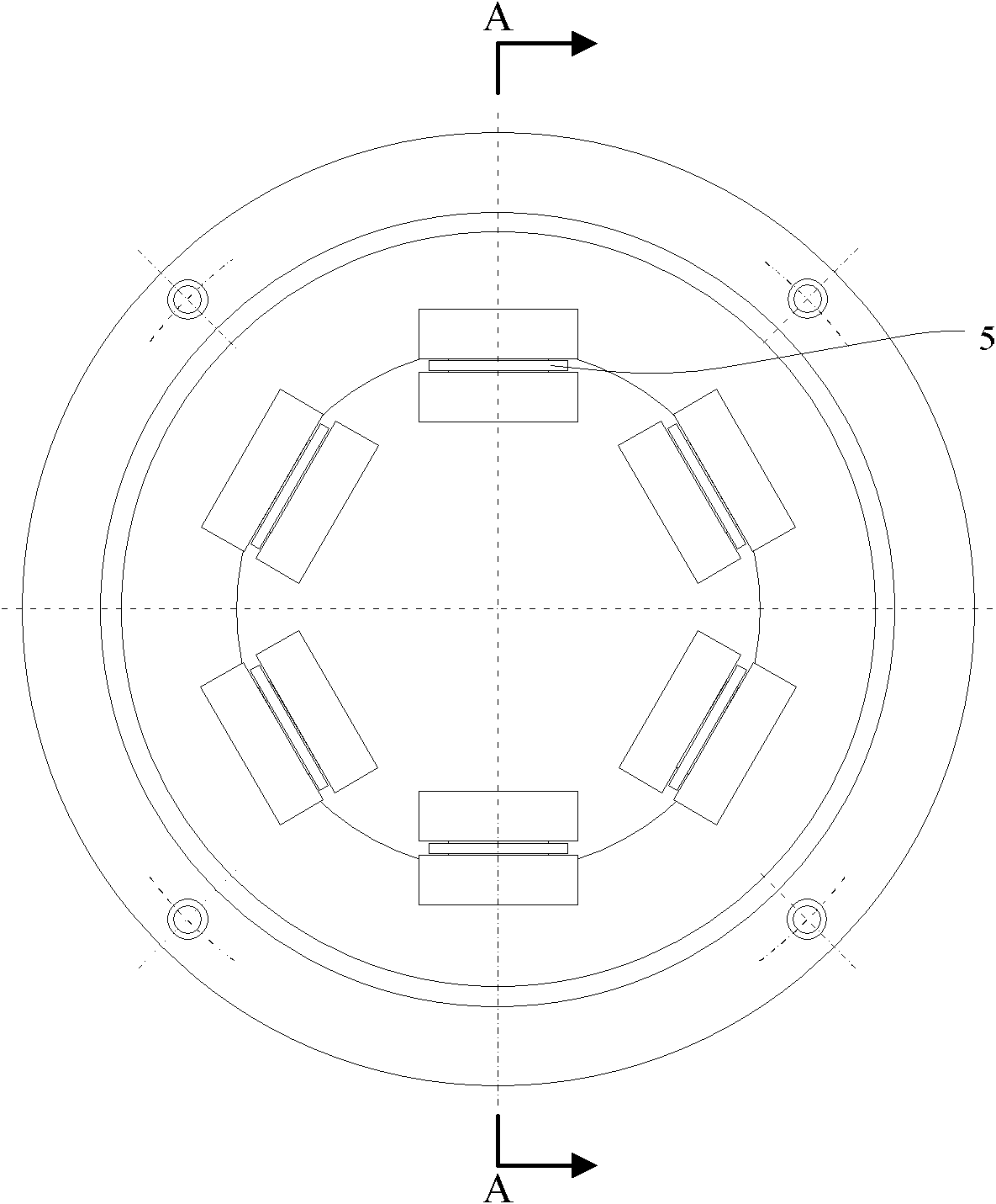 Switched reluctance motor with radial and transverse magnetic field characteristics