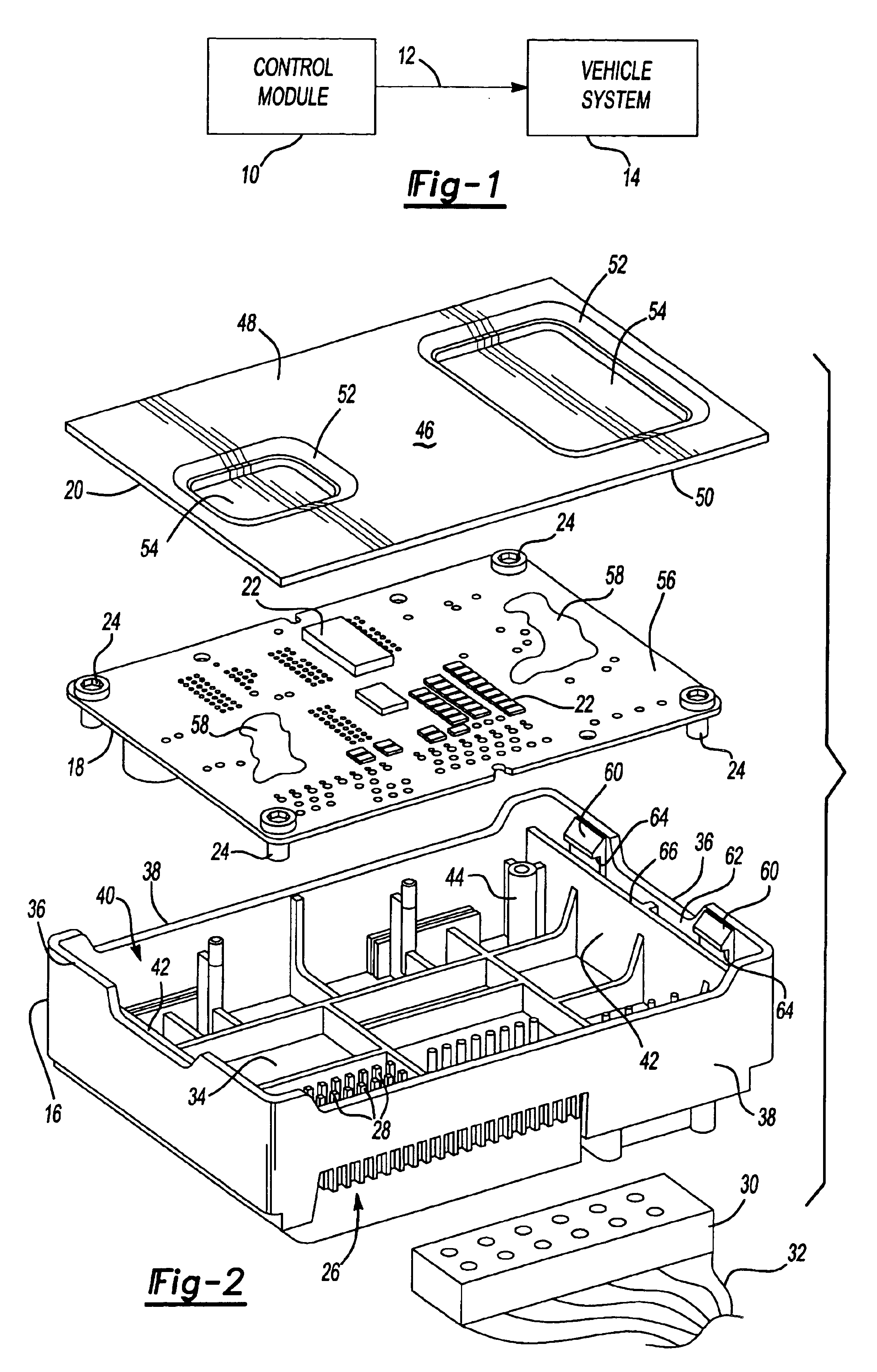 Automotive control module housing