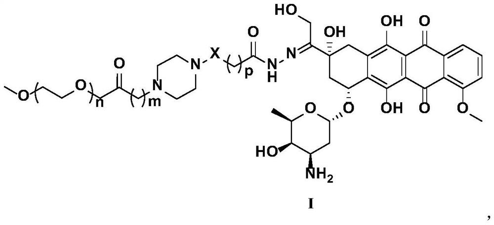 Polyethylene glycol modified anti-tumor prodrug as well as preparation method and application thereof