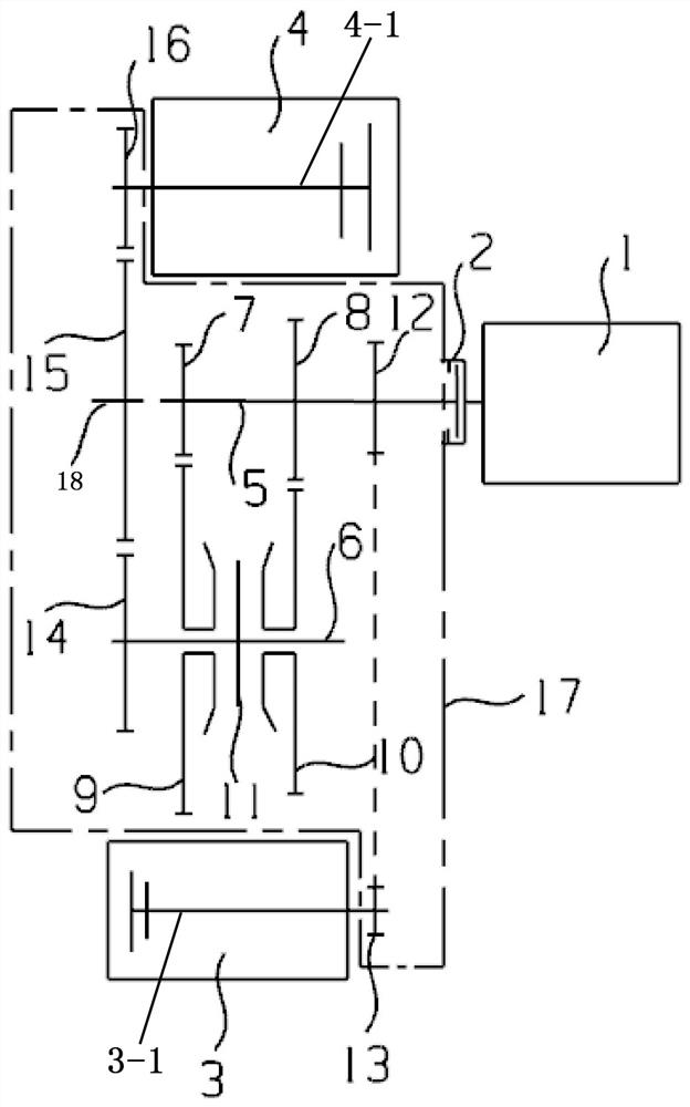 Dual-motor hybrid power drive system for rear drive