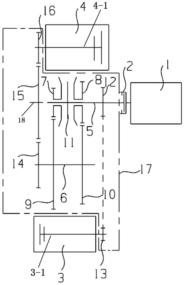 Dual-motor hybrid power drive system for rear drive