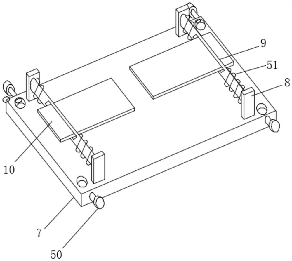 Automobile part injection molding buckle impact test device