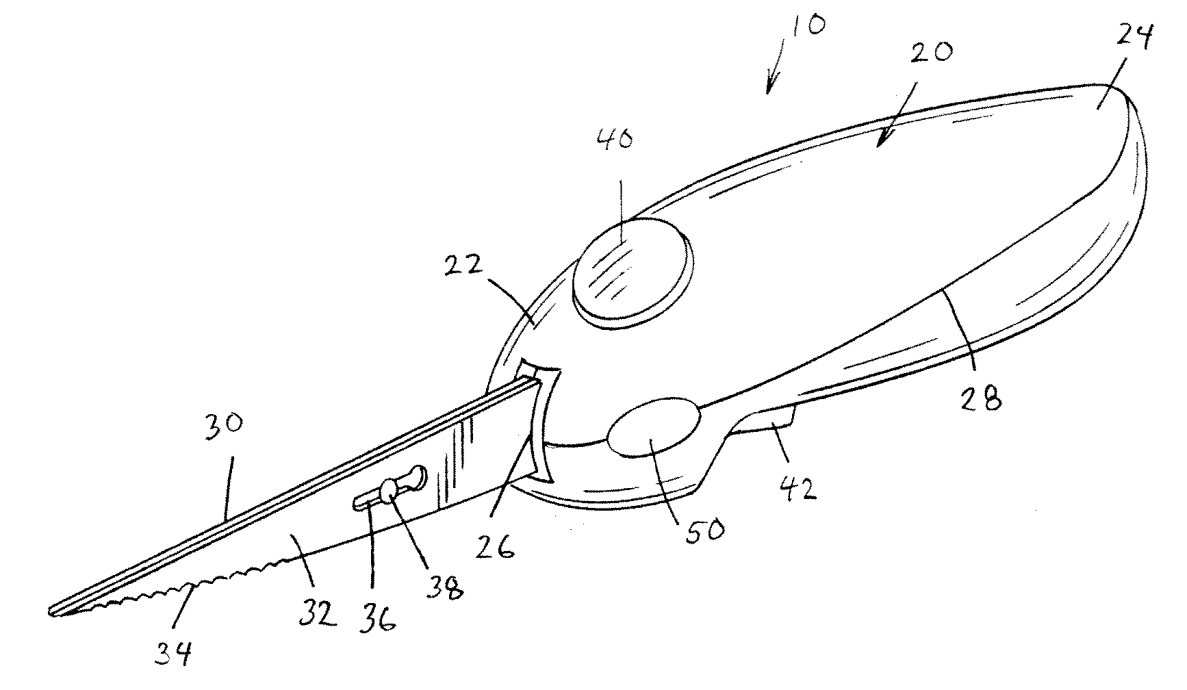 Battery powered knife