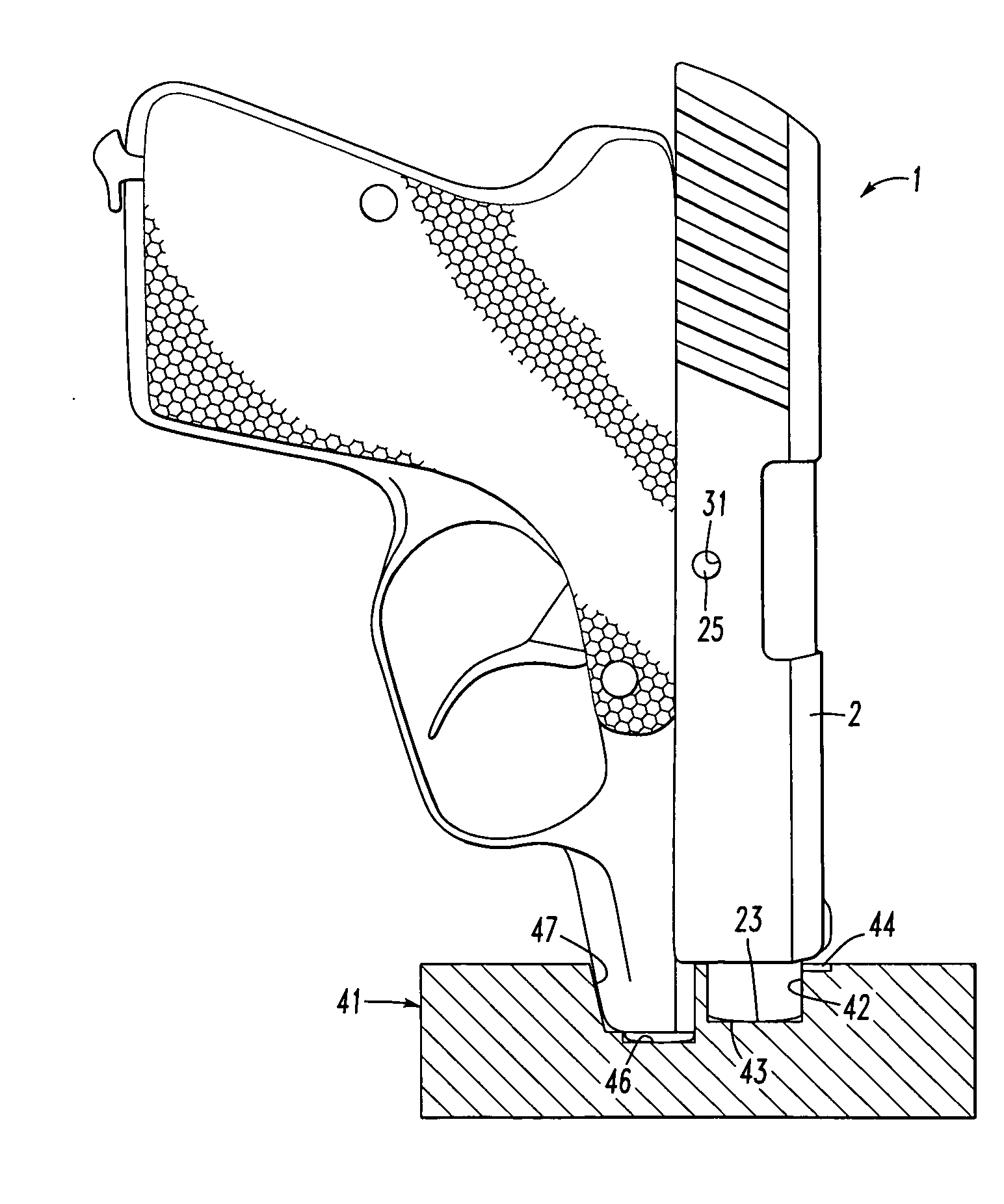 Handgun disassembly device