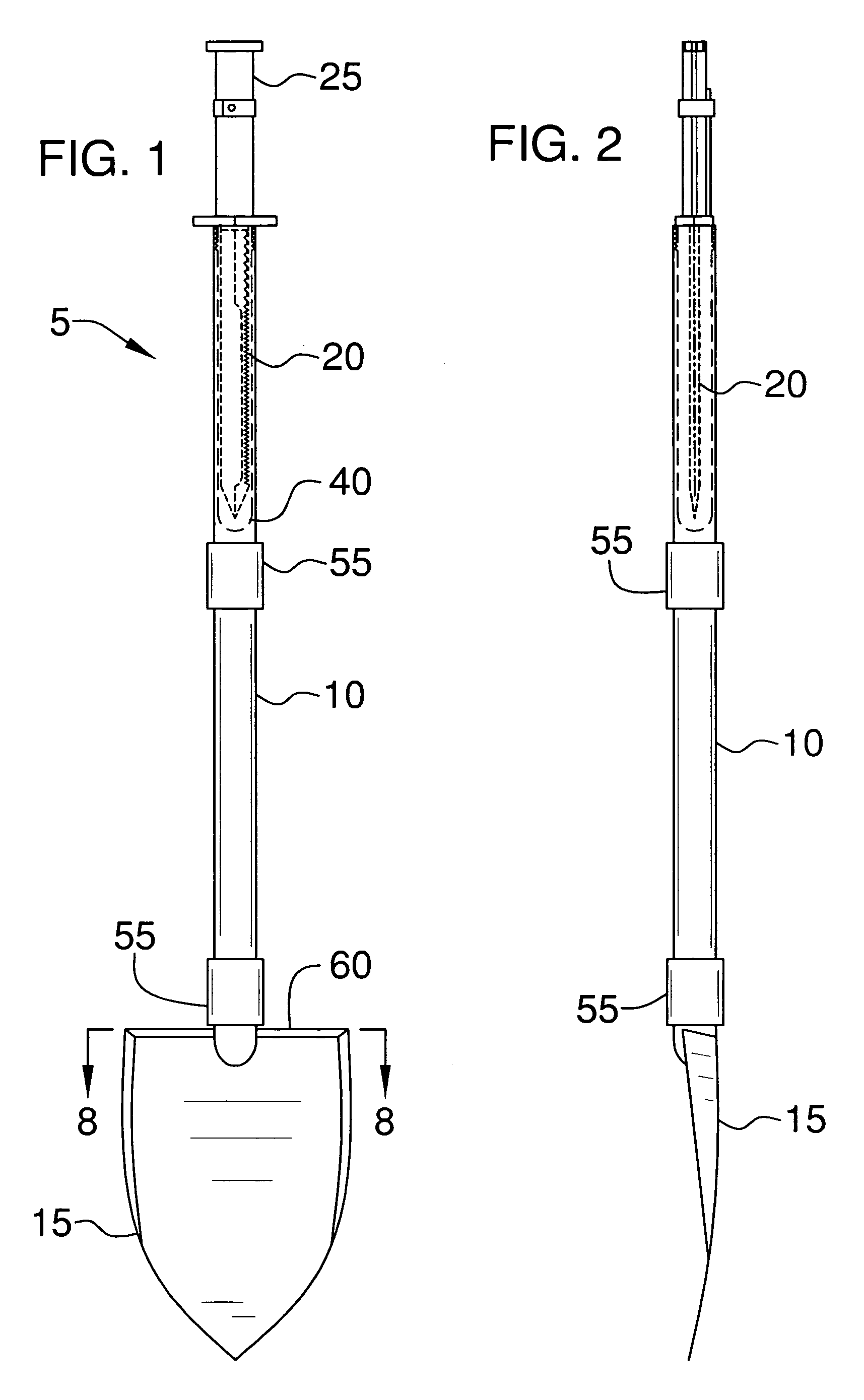 Shovel and knife tool