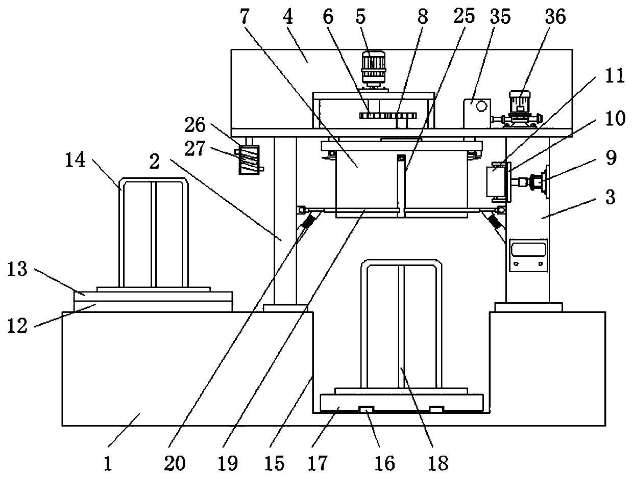 Wire drawing machine for fastening part machining