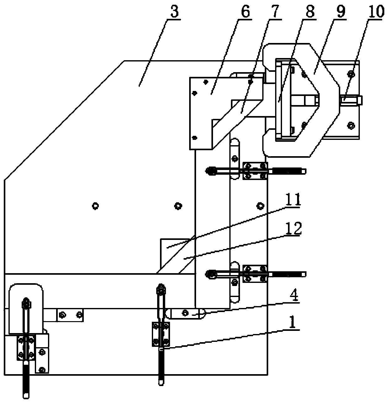 Device for rapidly locating wind turbine hoisting beam