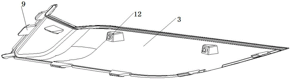 Novel split automobile fog lamp support