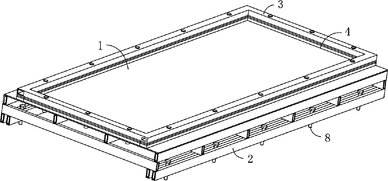 Cement product mold table and method for producing cement products by using mold table