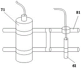 Rainwater monitoring device capable of achieving automatic detecting and broadcasting