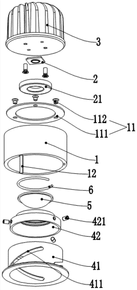 A multifunctional zoom light device