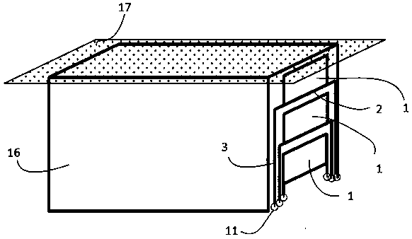 Single-box multi-layer steel bar classification storage method