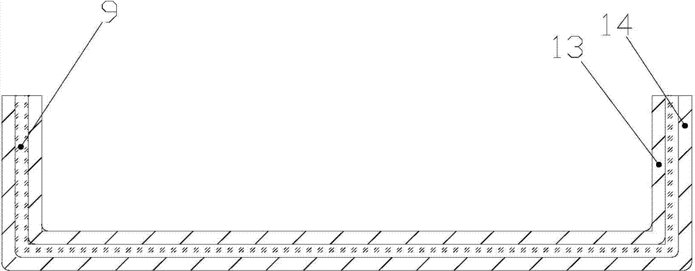 Lamination forming process method for fiber-metal mixed composite material