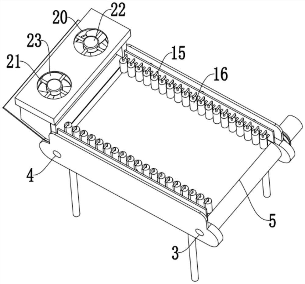 Waste discharging mechanism for precision casting machining