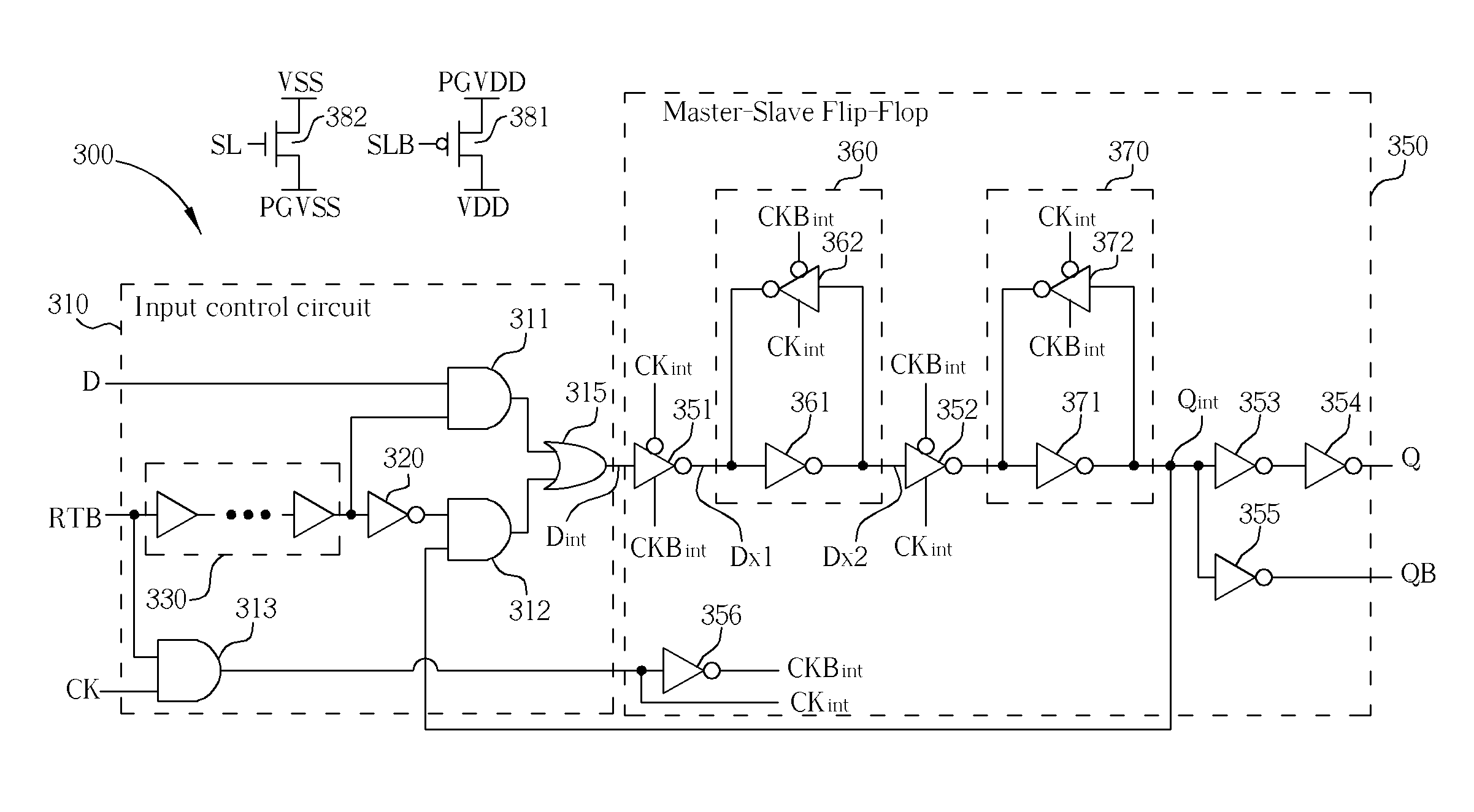 Data retention cell and data retention method based on clock-gating and feedback mechanism